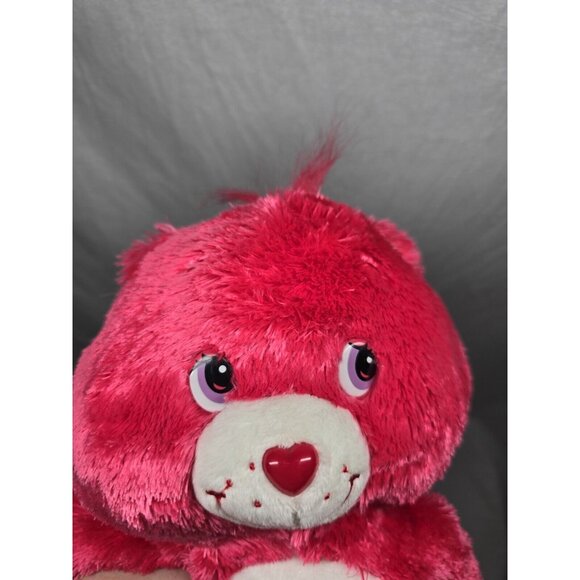 Care Bears 2006 ALWAYS THERE BEAR 12" Red Fluffy Floppy Plush Stuffed Animal - Picture 9 of 9